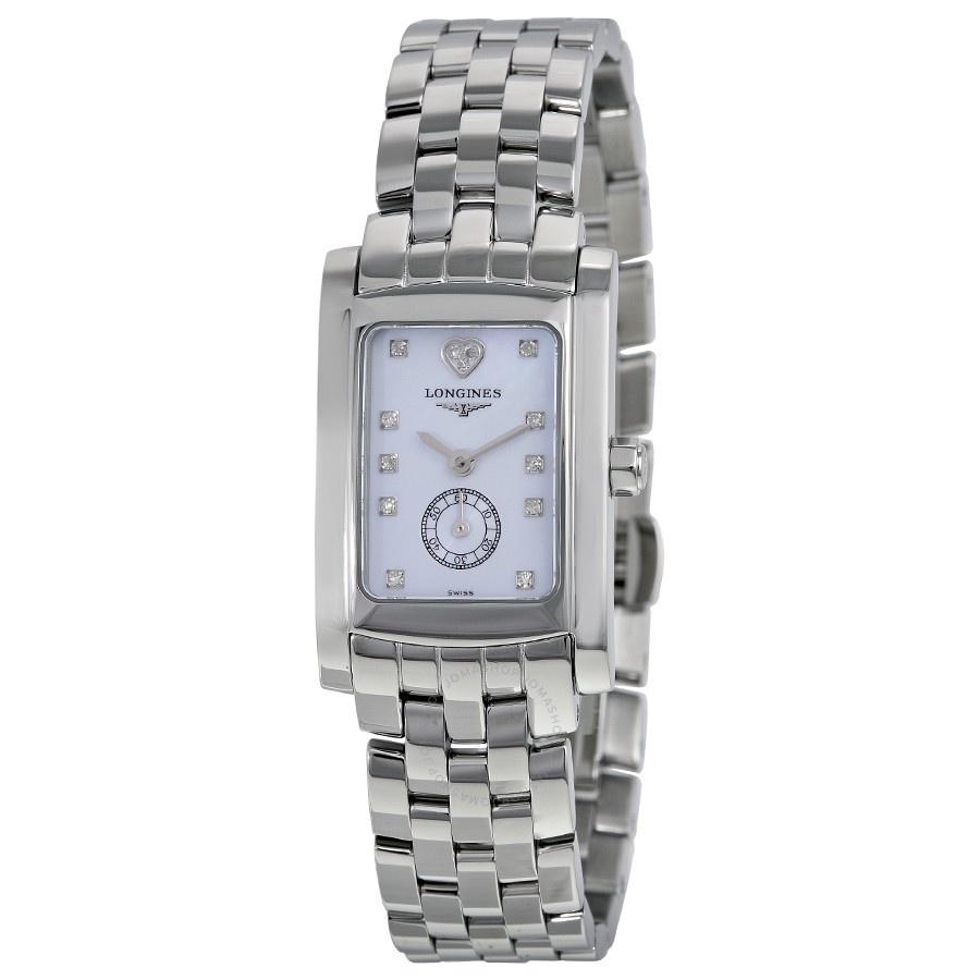 Longines Women&#39;s L51554926 Dolce Vita Limited Edition Audrey Hepburn Heart Diamond Stainless Steel Watch