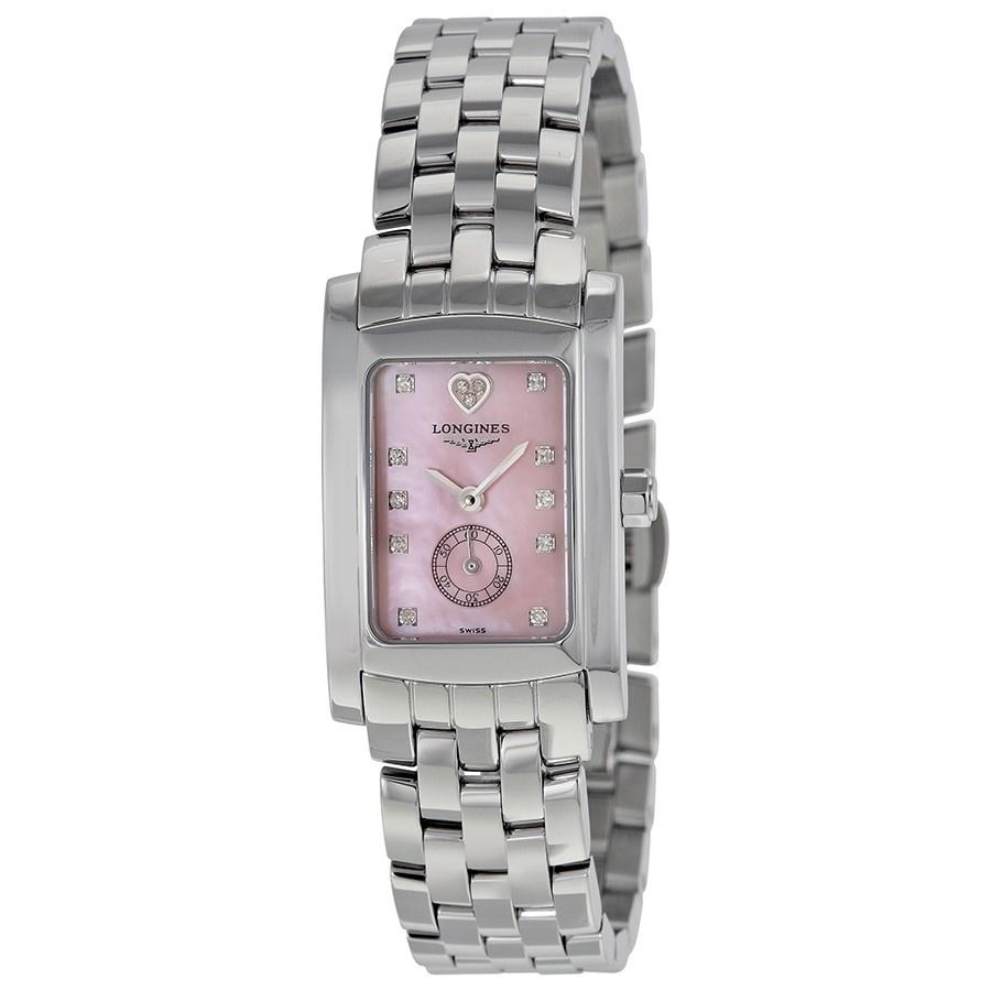 Longines Women&#39;s L51554936 Dolce Vita Limited Edition Audrey Hepburn Heart Diamond Stainless Steel Watch