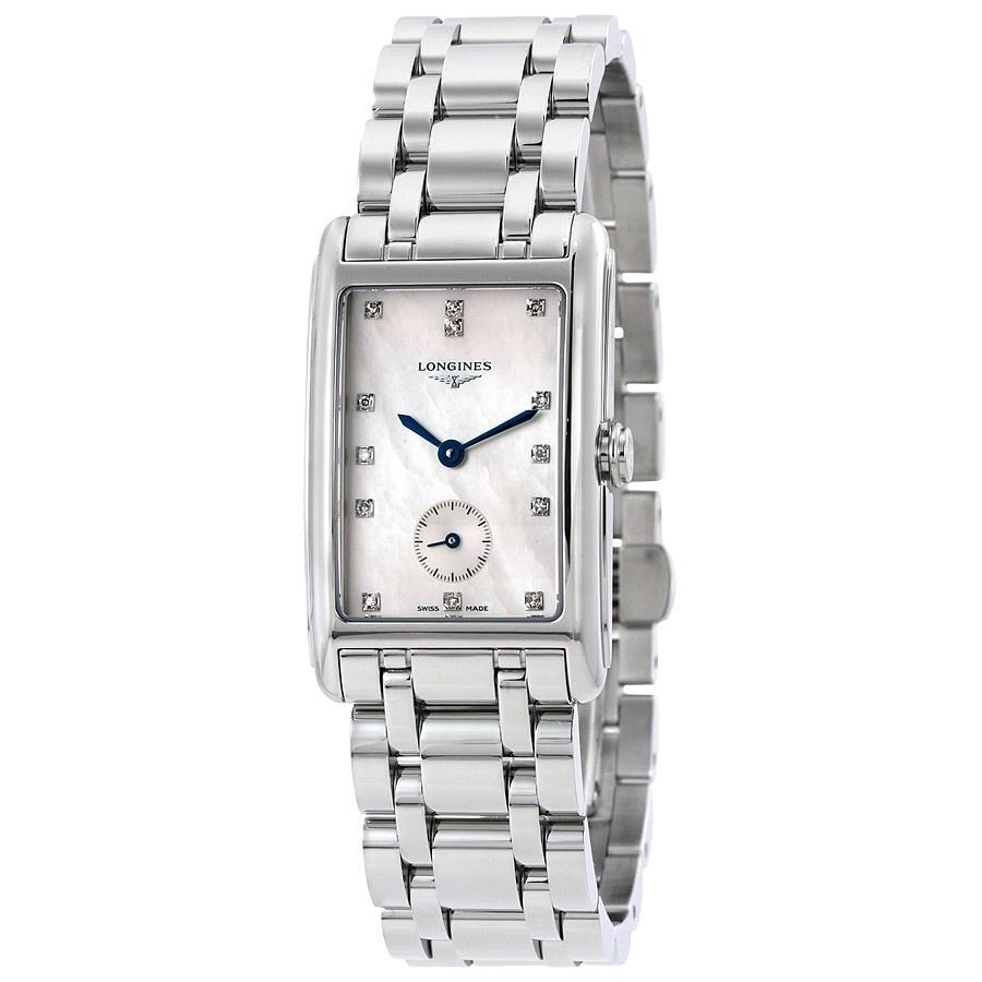 Longines Women&#39;s L55124876 Flagship Diamond Stainless Steel Watch