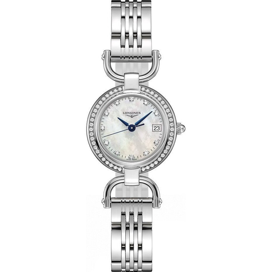 Longines Women&#39;s L6.130.0.87.6 Equestrian Diamond Stainless Steel Watch