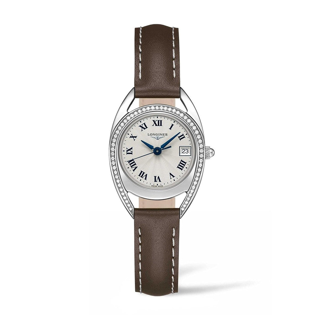 Longines Women's L6.136.0.71.2 Equestrian Brown Leather Watch