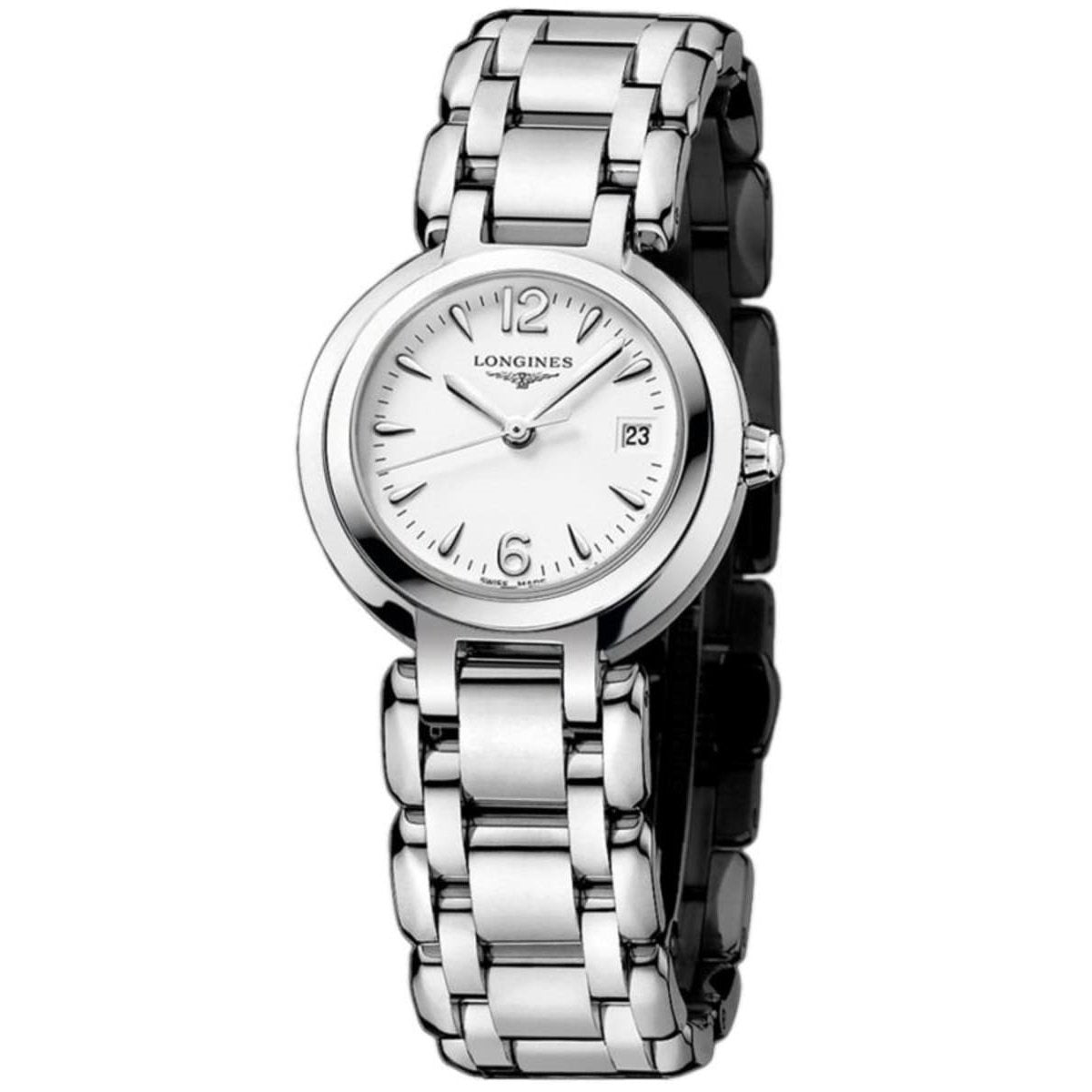 Longines Women&#39;s L8.110.4.16.6 PrimaLuna Stainless Steel Watch