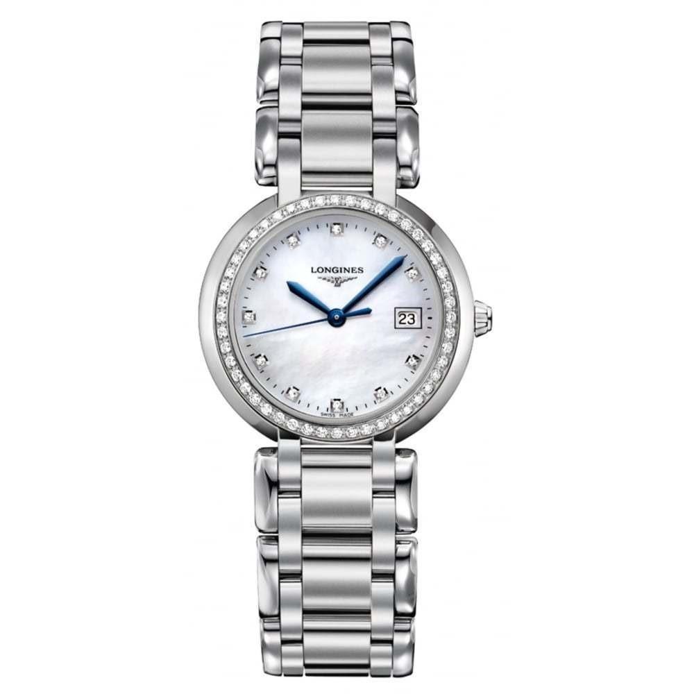 Longines Women&#39;s L8.112.0.87.6 PrimaLuna Stainless Steel Watch