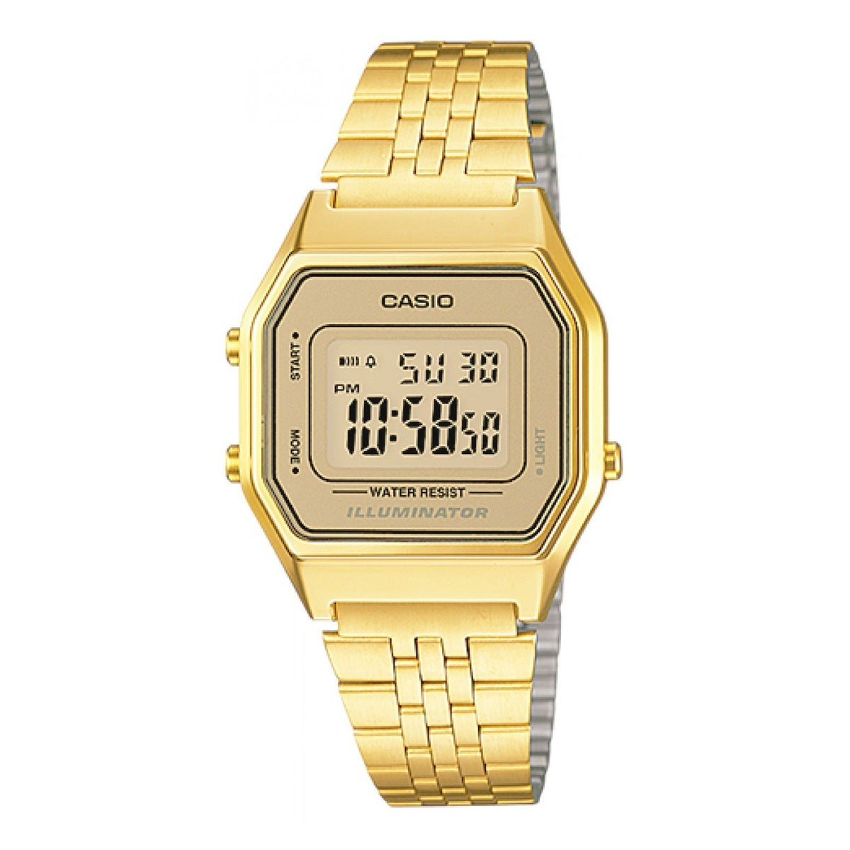 Casio Women&#39;s LA680WGA-9 Standard Gold-Tone Stainless Steel Watch