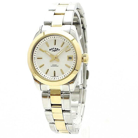 Rotary Women's LB02661-11 Havana Two-Tone Stainless Steel Watch