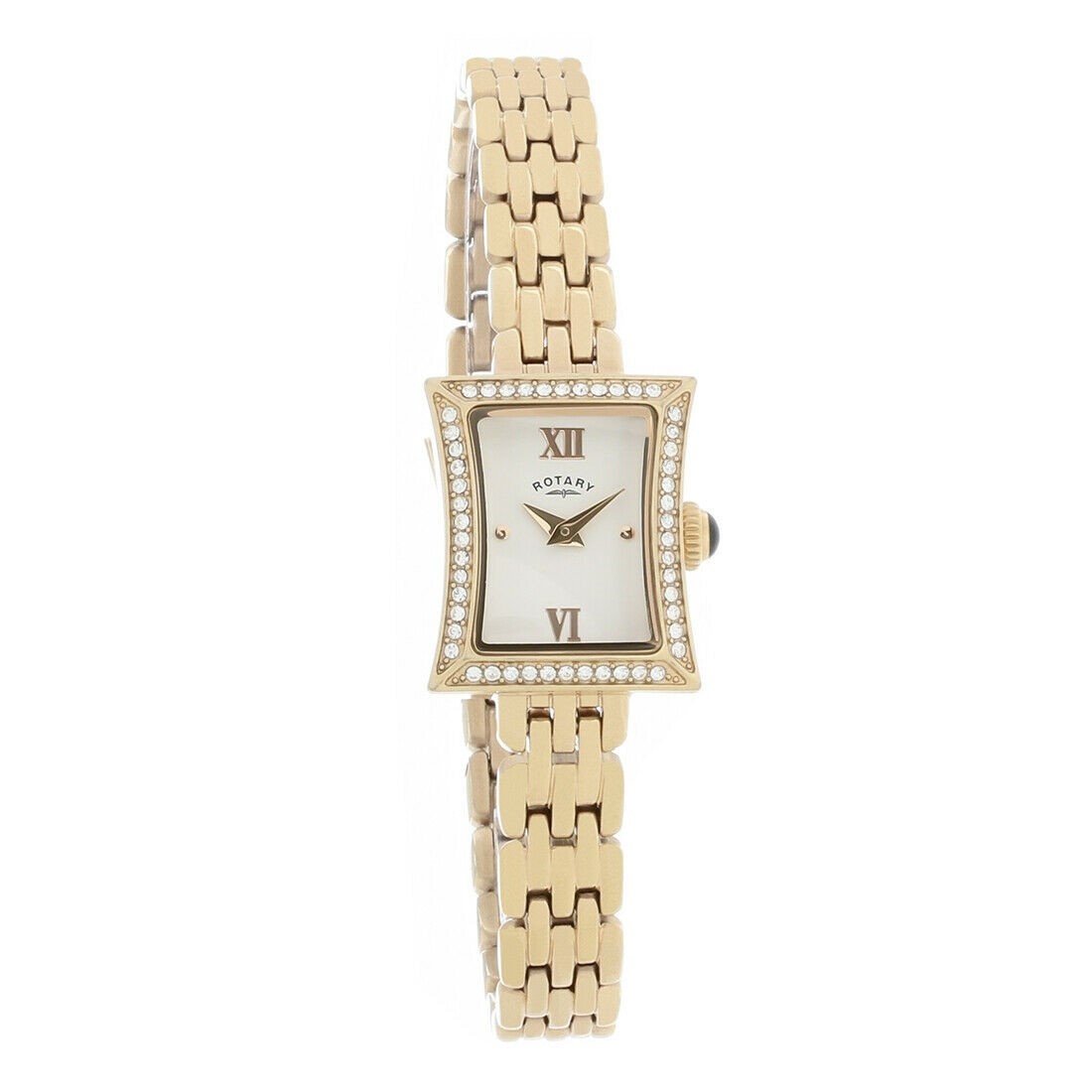 Rotary Women&#39;s LB05059-02 Cocktail  Rose Gold-Tone Stainless Steel Watch