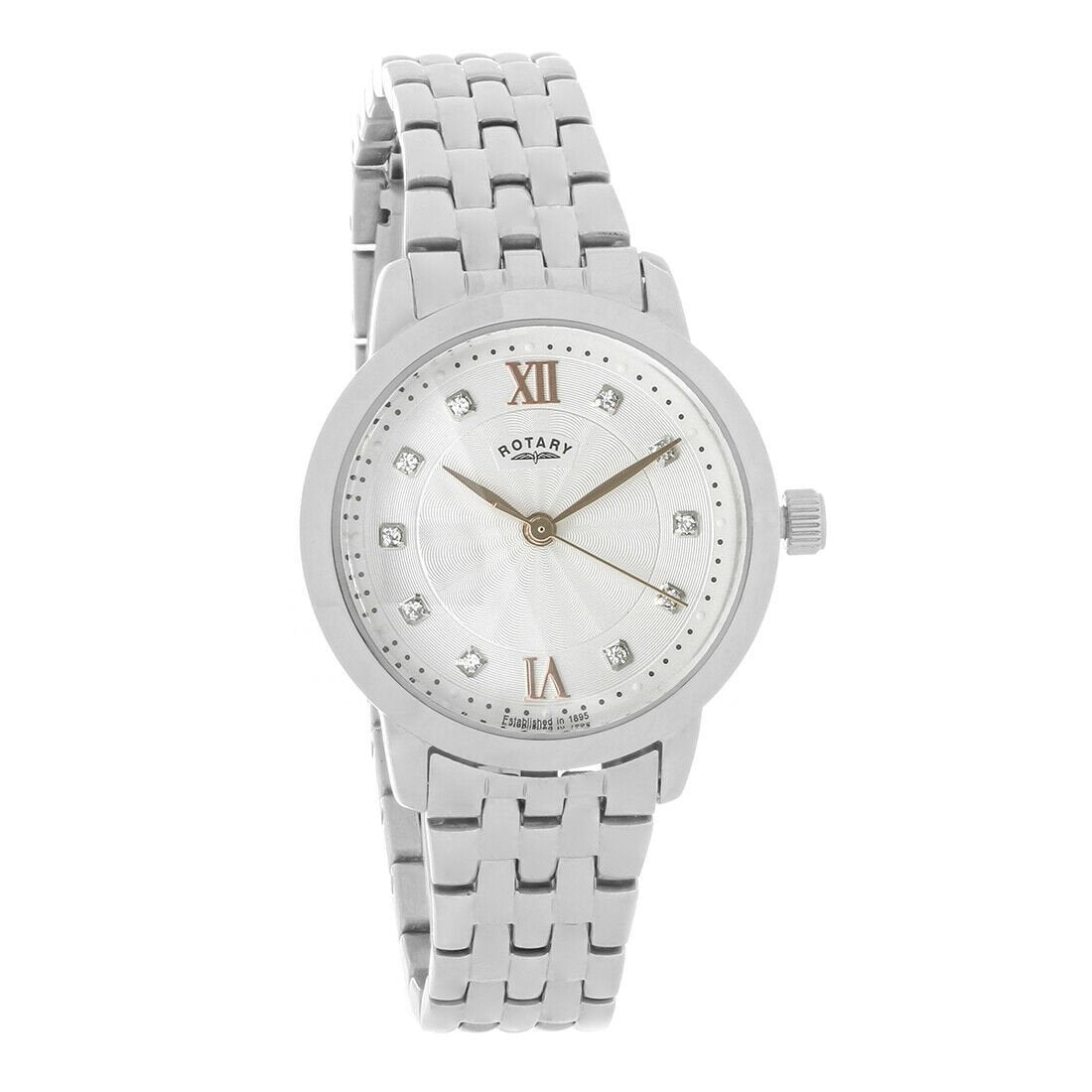 Rotary Women&#39;s LB42825-21 Rotary Quartz Stainless Steel Watch