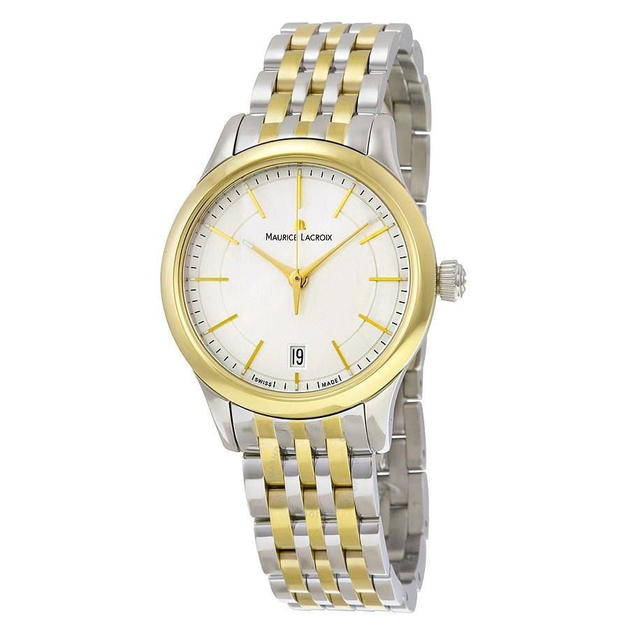 Maurice Lacroix Women&#39;s LC1026-PVY13-130 Les Classiques Date Two-Tone Stainless Steel Watch