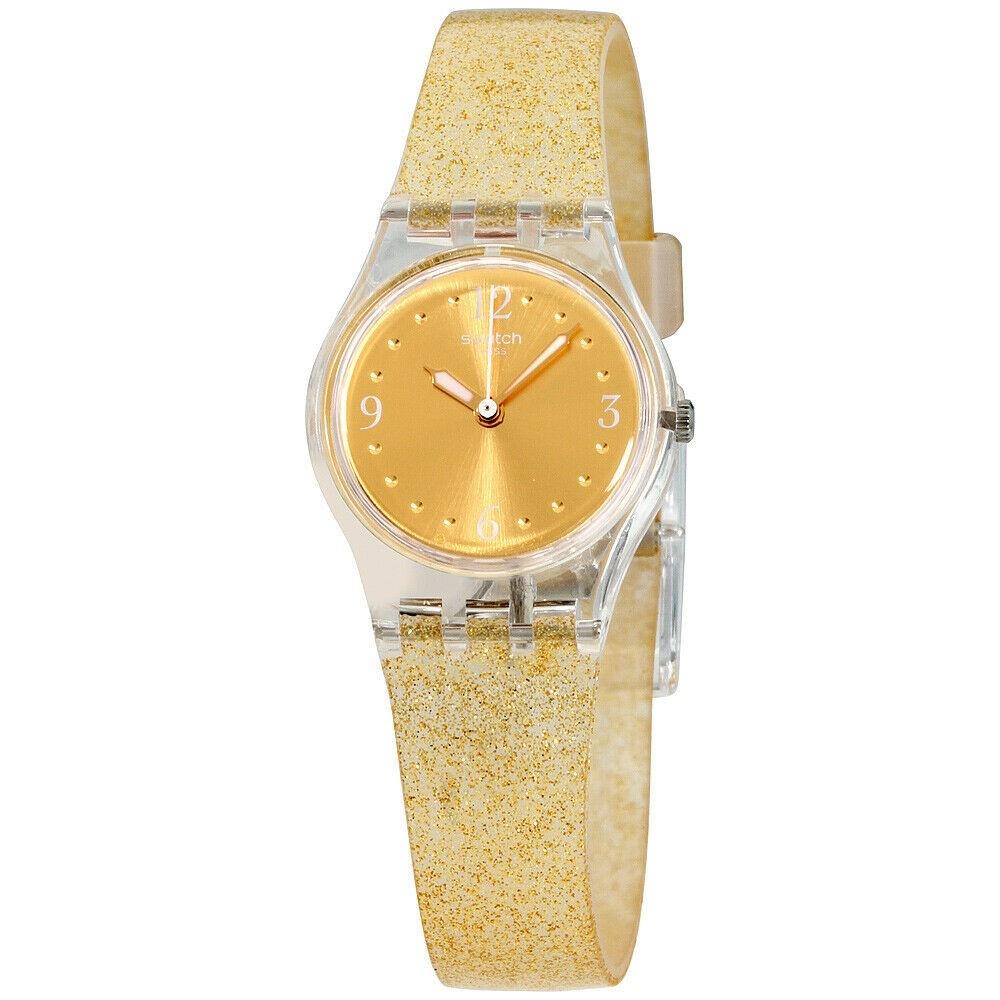 Swatch Unisex LK382 Originals Gold-Tone Silicone Watch