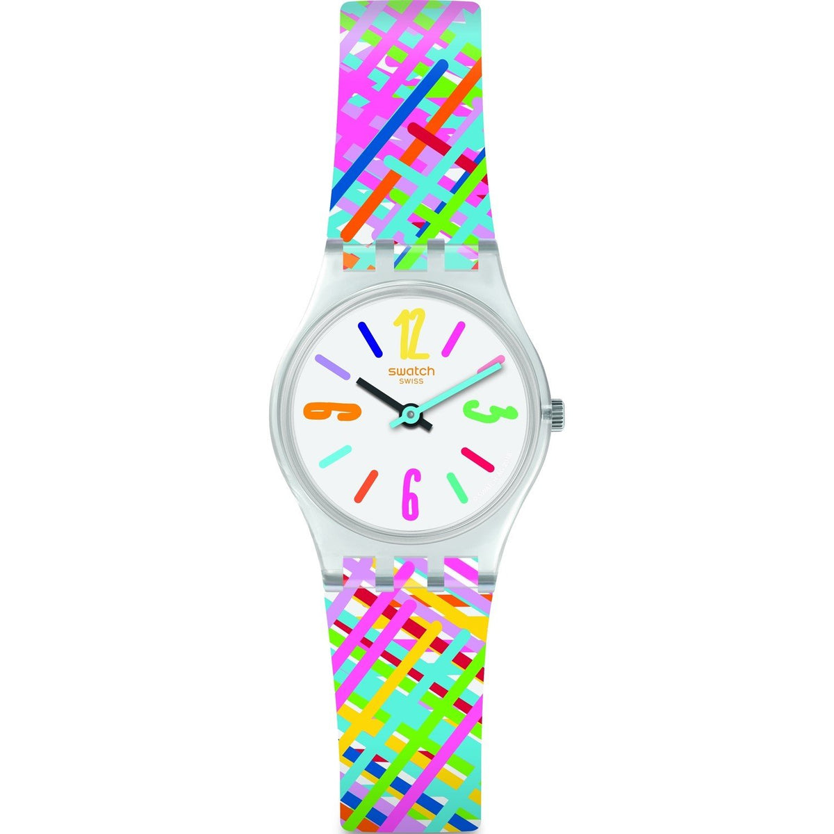 Swatch Women's LK389 Tadelakt Multicolored Silicone Watch