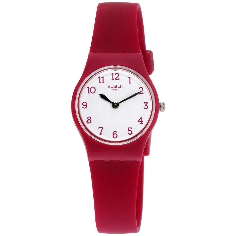 Swatch Women's LR130 Originals Burgundy Silicone Watch