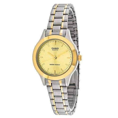 Casio Women&#39;s LTP-1128G-9A General Two-Tone Stainless Steel Watch