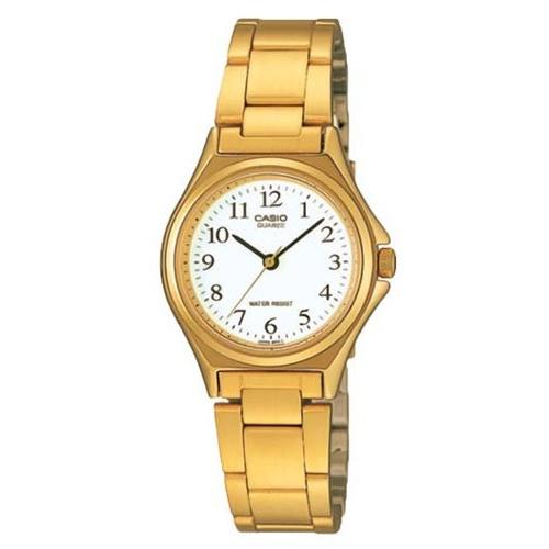 Casio Women&#39;s LTP-1130N-7B Casual Gold-Tone Stainless Steel Watch