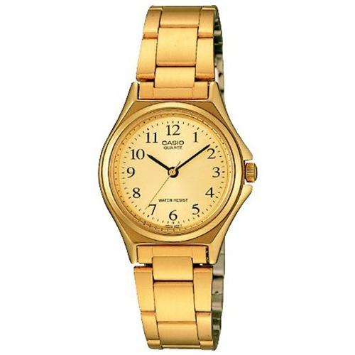 Casio Women&#39;s LTP-1130N-9B Classic Gold-Tone Stainless Steel Watch