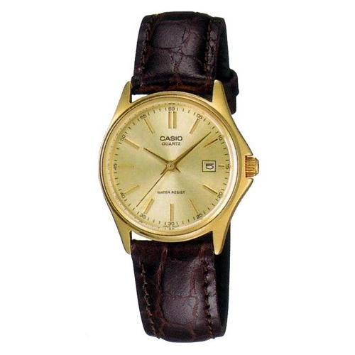 Casio Women&#39;s LTP-1183Q-9A Dress Brown Leather Watch