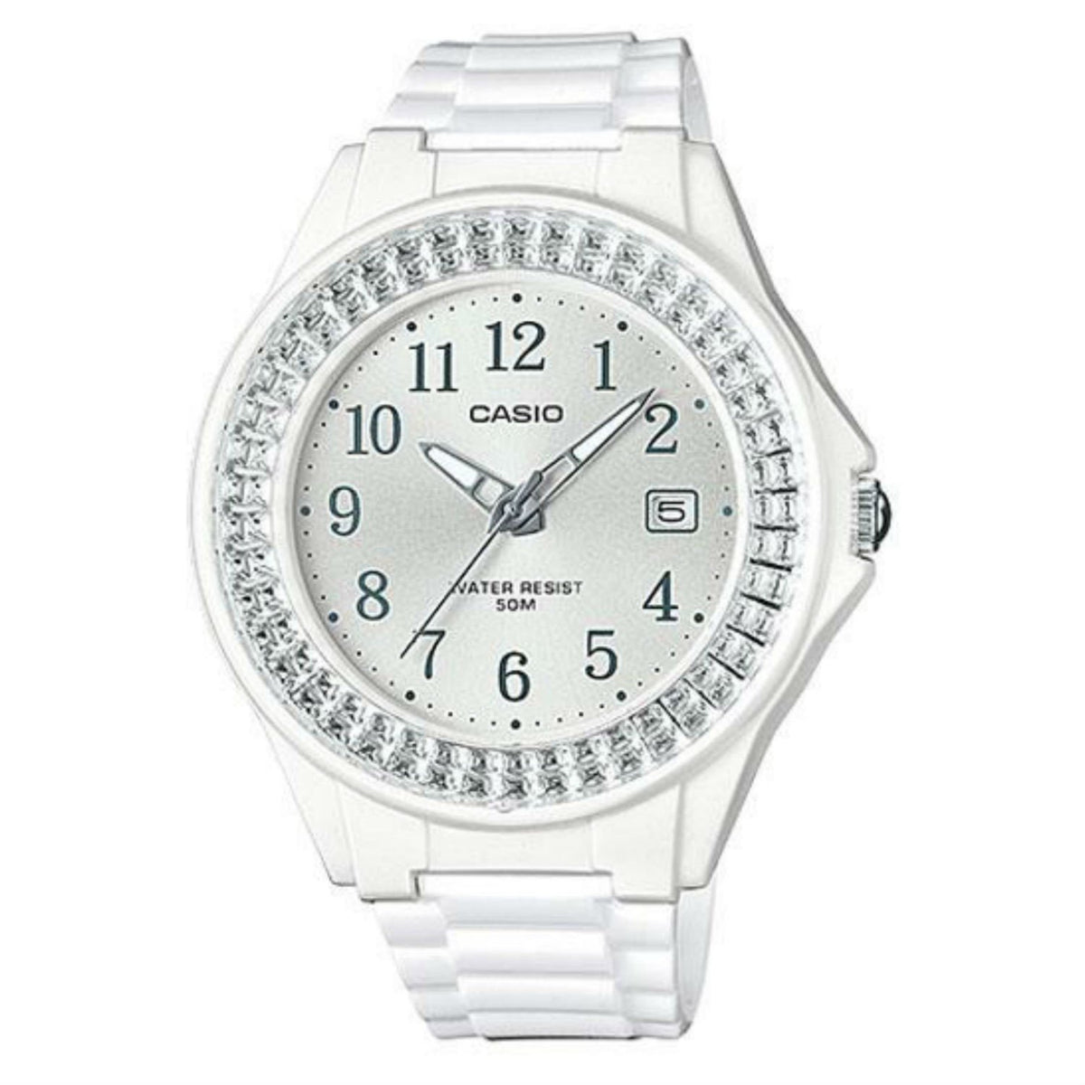 Casio Women&#39;s LX500H-7B2 Standard White Resin Watch