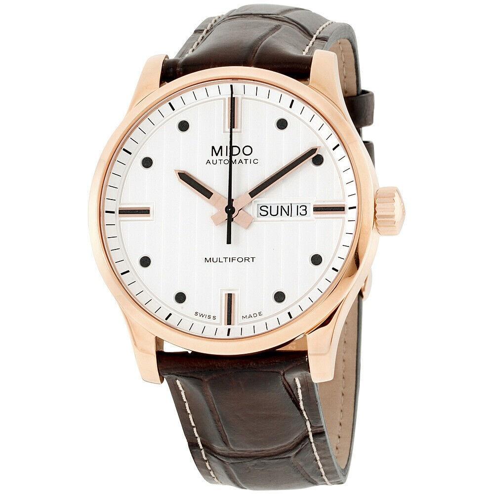 Mido Men's M005.430.36.031.00 Multifort Brown Leather Watch