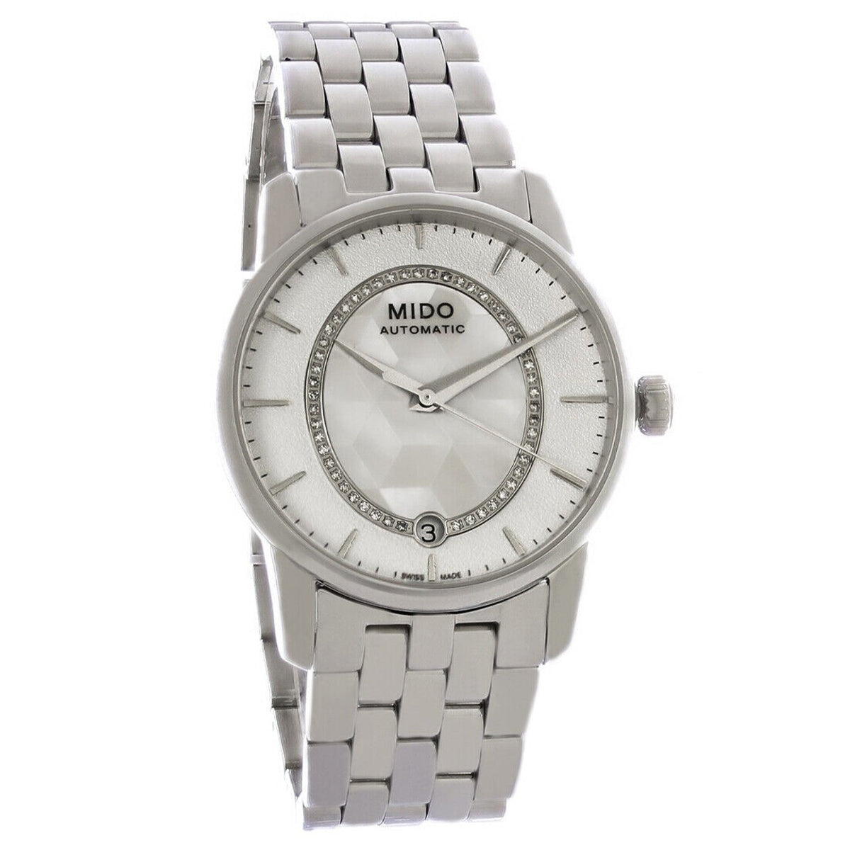 Mido Women's M007.207.11.116.00 Baroncelli Diamonds Stainless Steel Watch