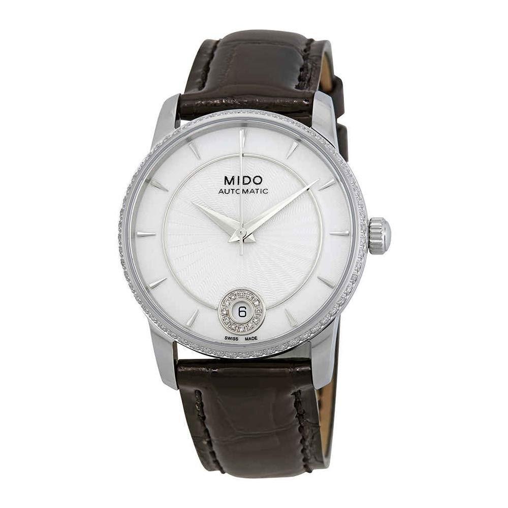 Mido Women's M007.207.66.036.20 Baroncelli Diamond at 6 o'clock position Brown Leather Watch