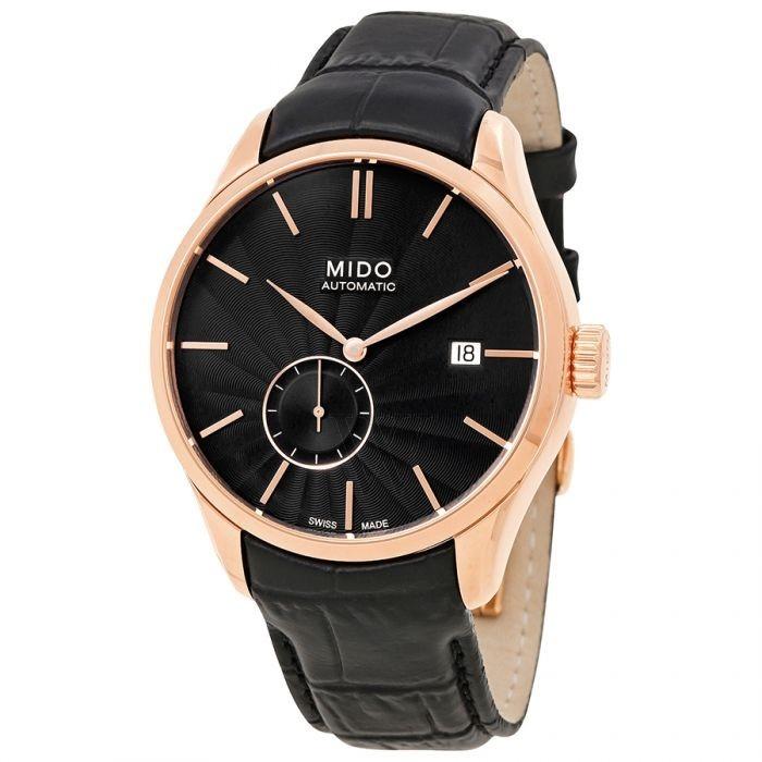 Mido Men&#39;s M0244283605100 Belluna II Black Leather Watch