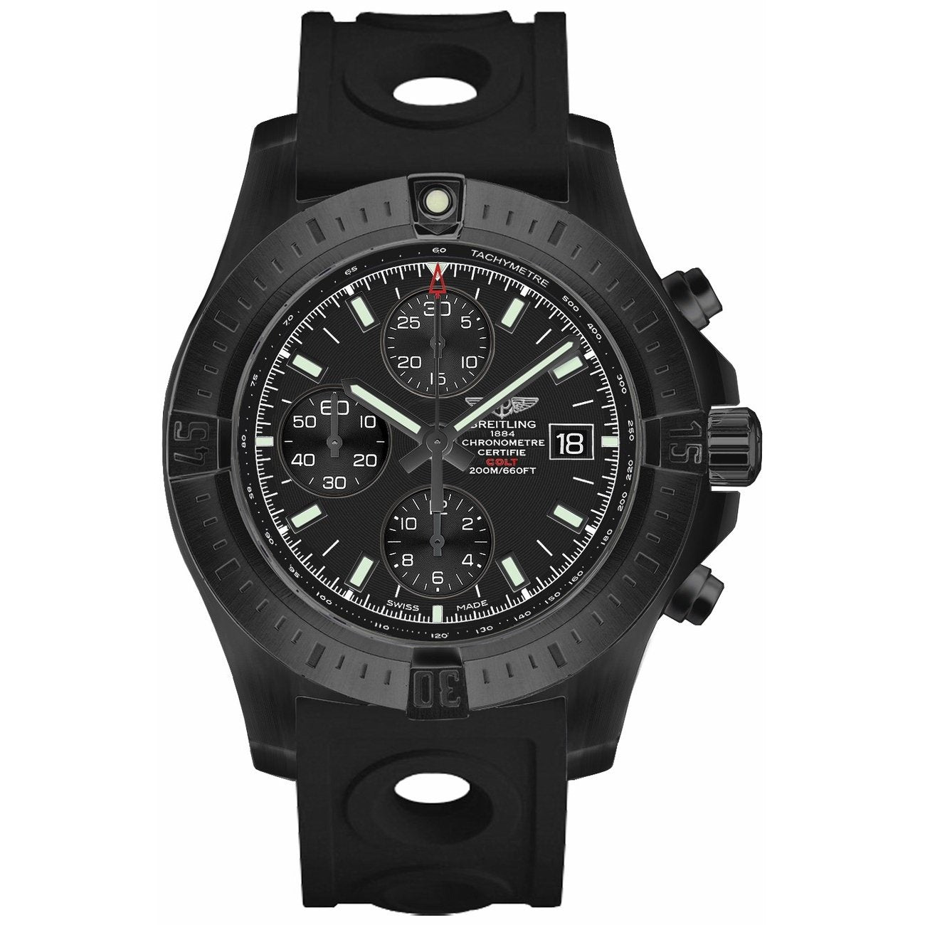 Breitling colt chronograph discount black