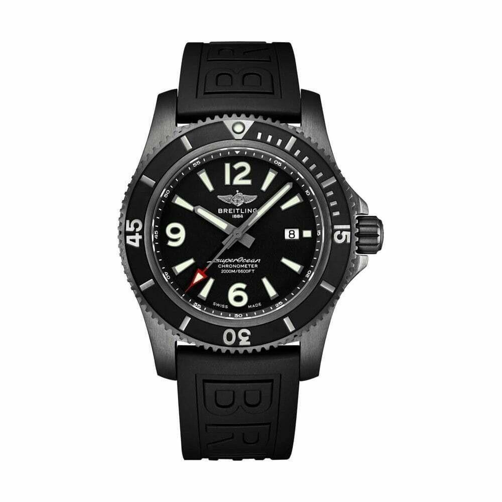 Breitling Men&#39;s M17368B71B1S1 Superocean 46 Black Rubber (Diver Pro III) Watch