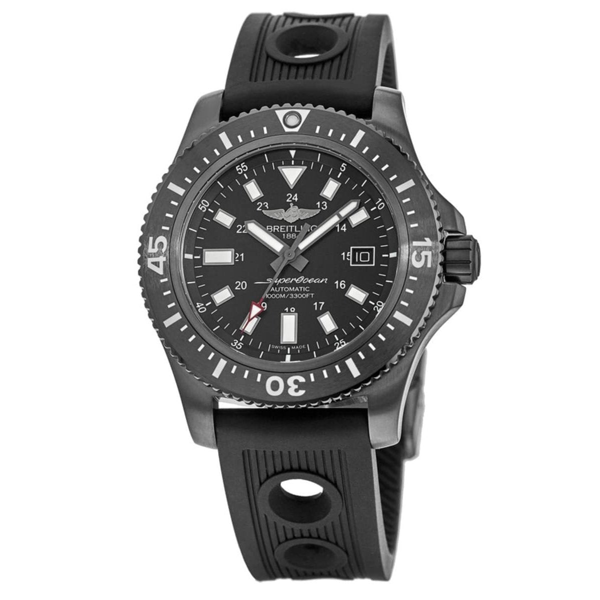 Breitling Men&#39;s M1739313-BE92-200S Superocean Black Rubber Watch