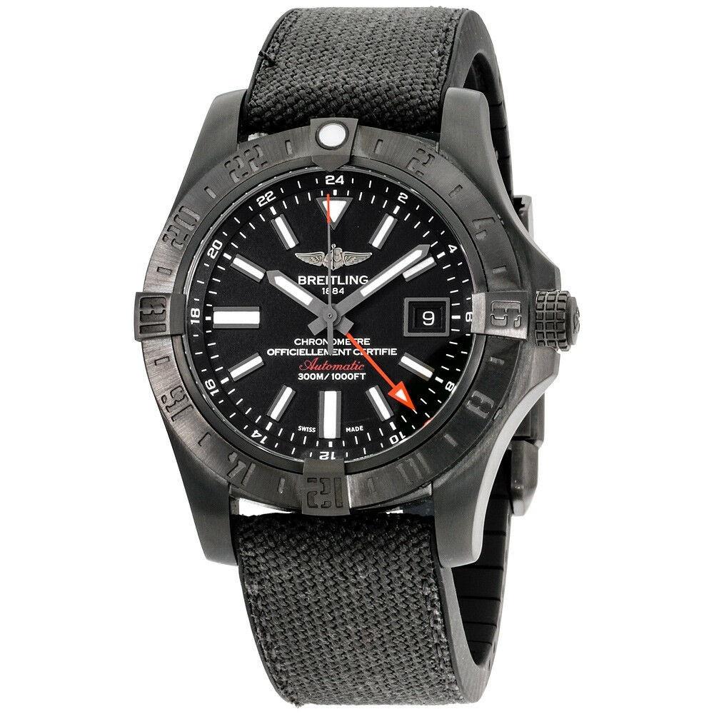 Breitling Men&#39;s M3239010-BF04-109W Avenger II Black Fabric Watch
