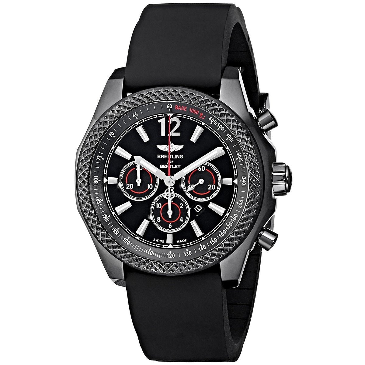 Breitling Men's M4139024-BB85 Bar42 Automatic Chronograph Black Rubber Watch