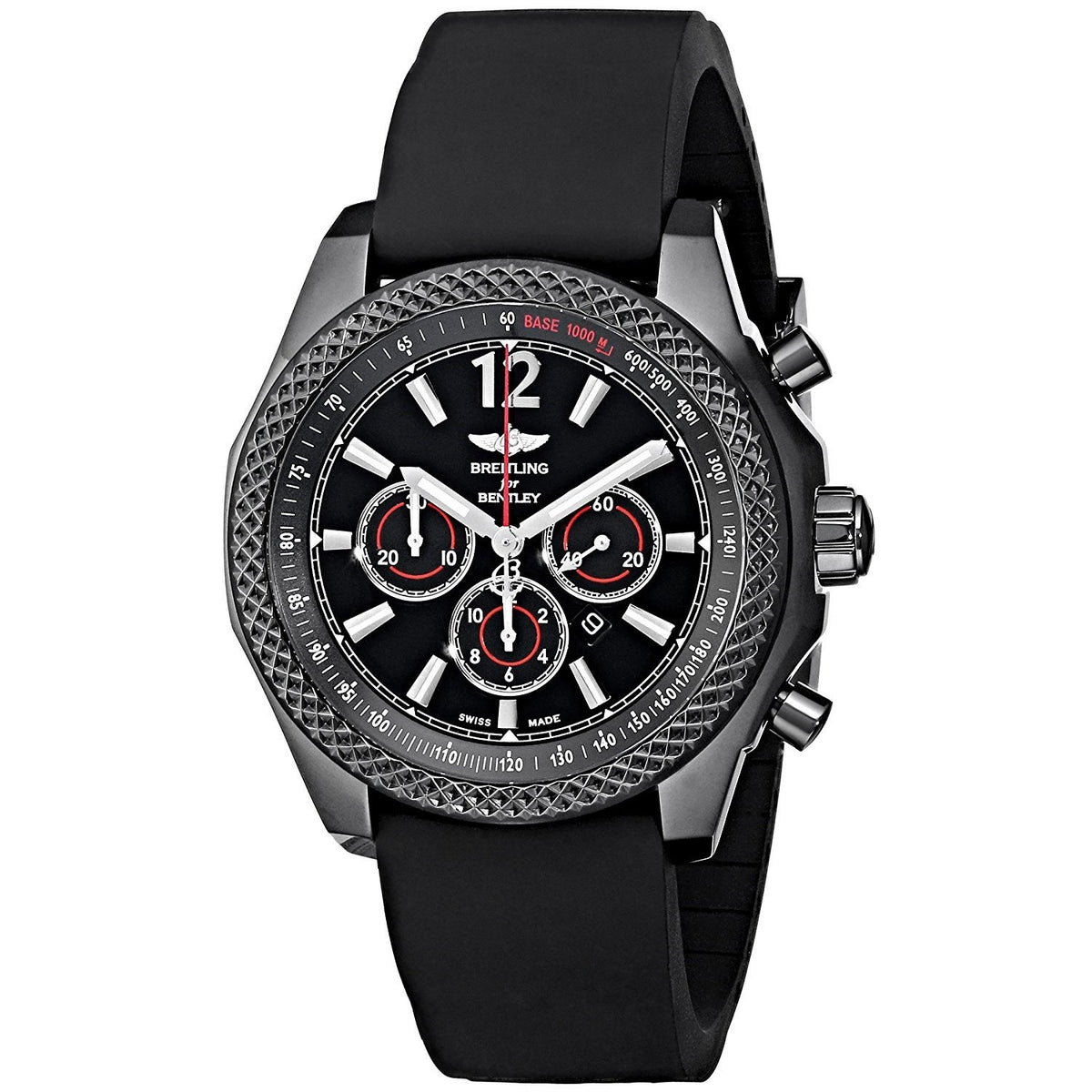 Breitling Men&#39;s M4139024-BB85 Bar42 Automatic Chronograph Black Rubber Watch