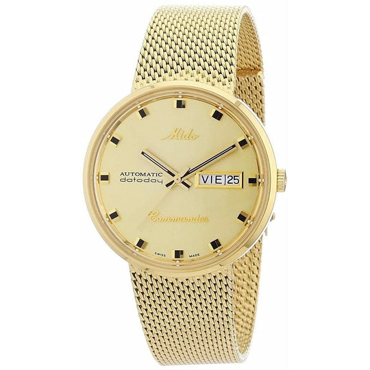 Mido Women's M7169.3.72.13 Commander Gold-Tone Stainless Steel Watch