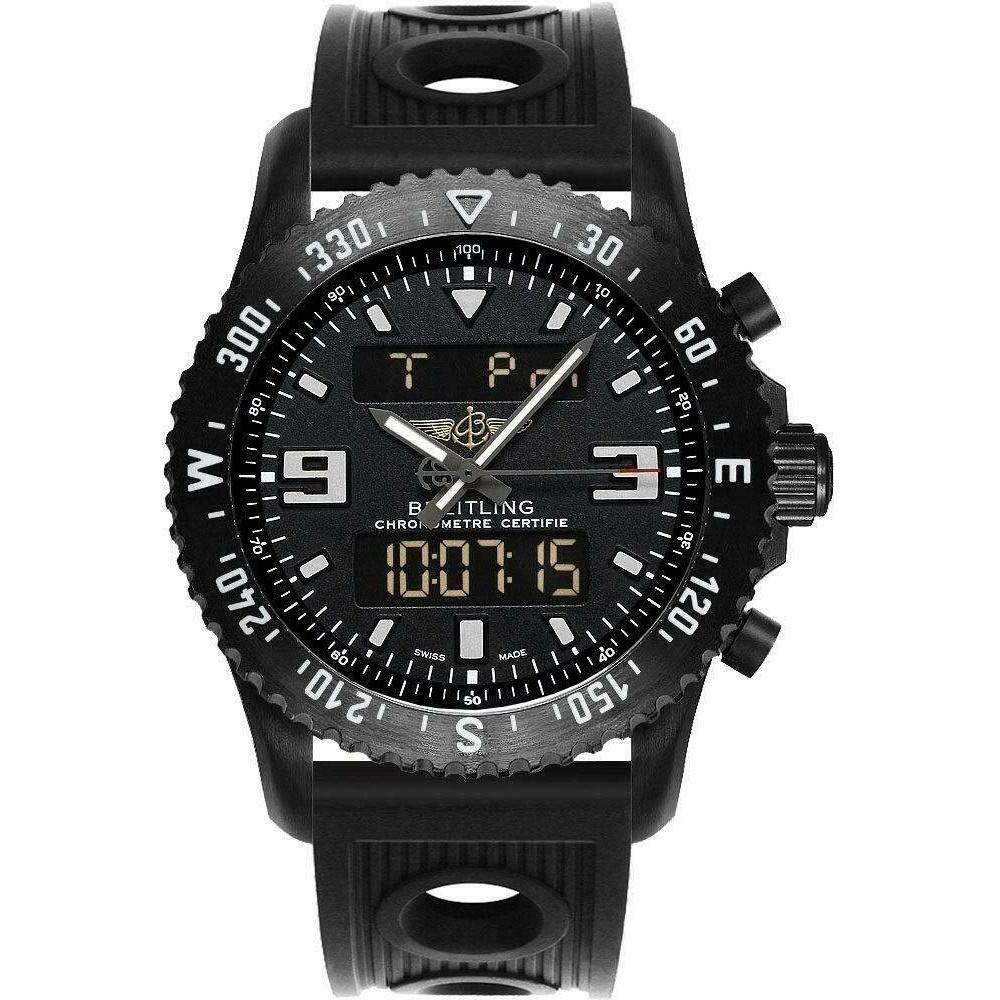 Breitling Men&#39;s M7836710-BG34-200S Chronospace Chronograph Black Rubber Watch
