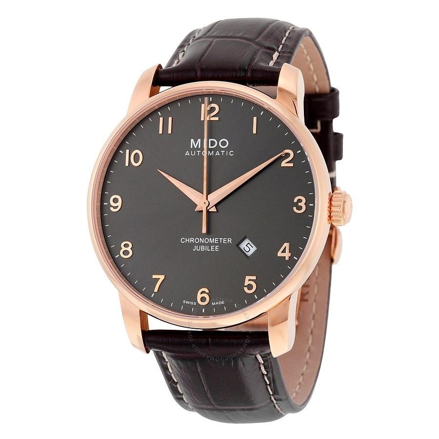 Mido Men&#39;s M86903138 Jubilee Brown Leather Watch