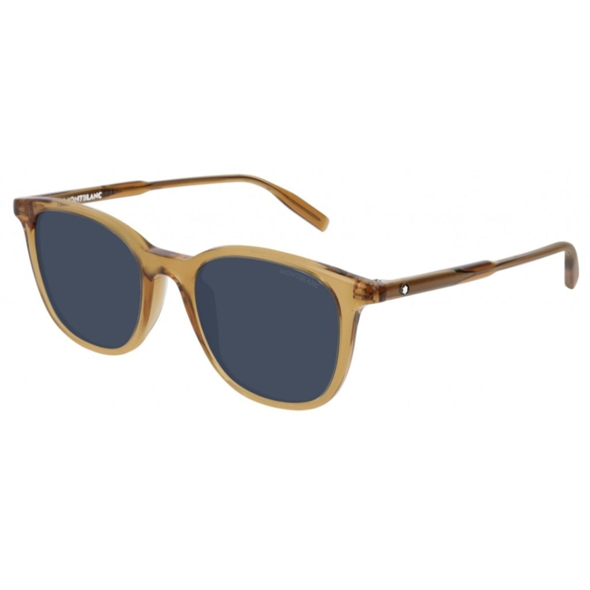 Montblanc Men's Sunglasses Spring Summer Yellow Blue CR 39 CR 39 Transparent MB0006S 004