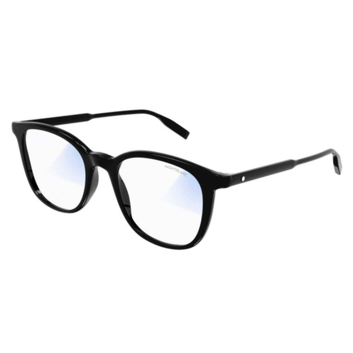 Montblanc Men's Sunglasses Spring Summer Black Transparent NXT Lens NXT Lens Shiny MB0006S 006