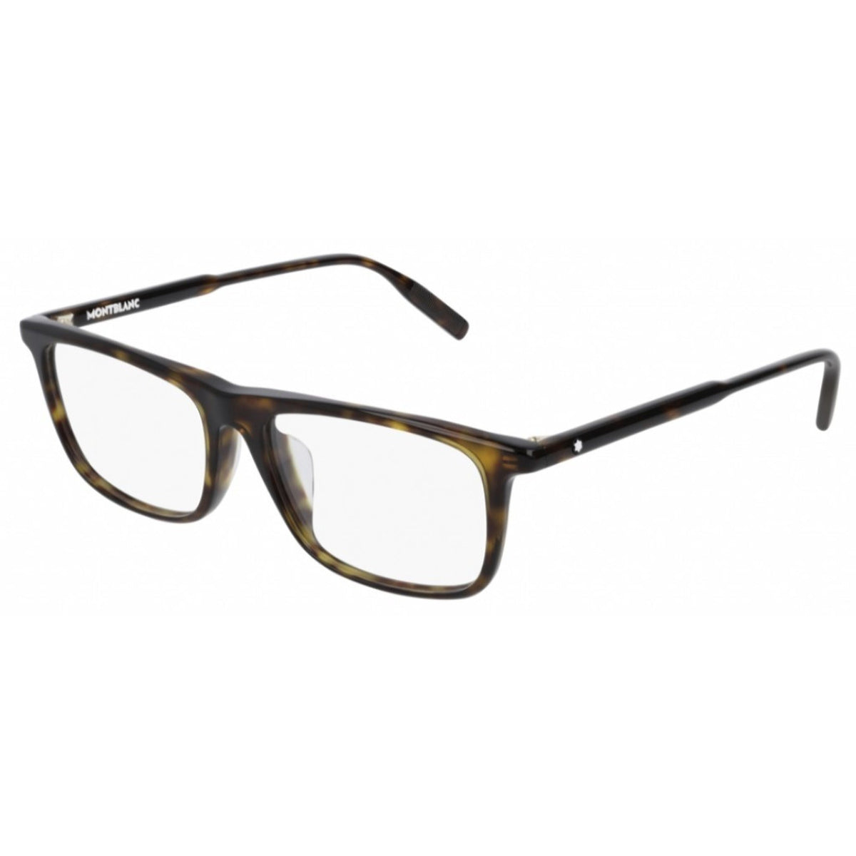 Montblanc Men's Sunglasses Spring Summer Havana Transparent Demo Lens Demo Lens Dark MB0012OA 002