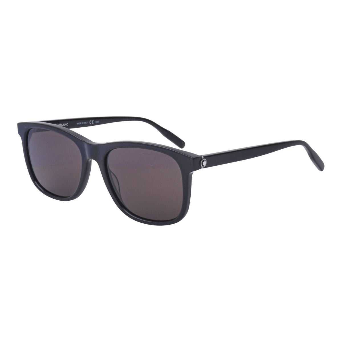 Montblanc Men's Sunglasses Spring Summer Black Grey Nylon Nylon Shiny MB0013S 001