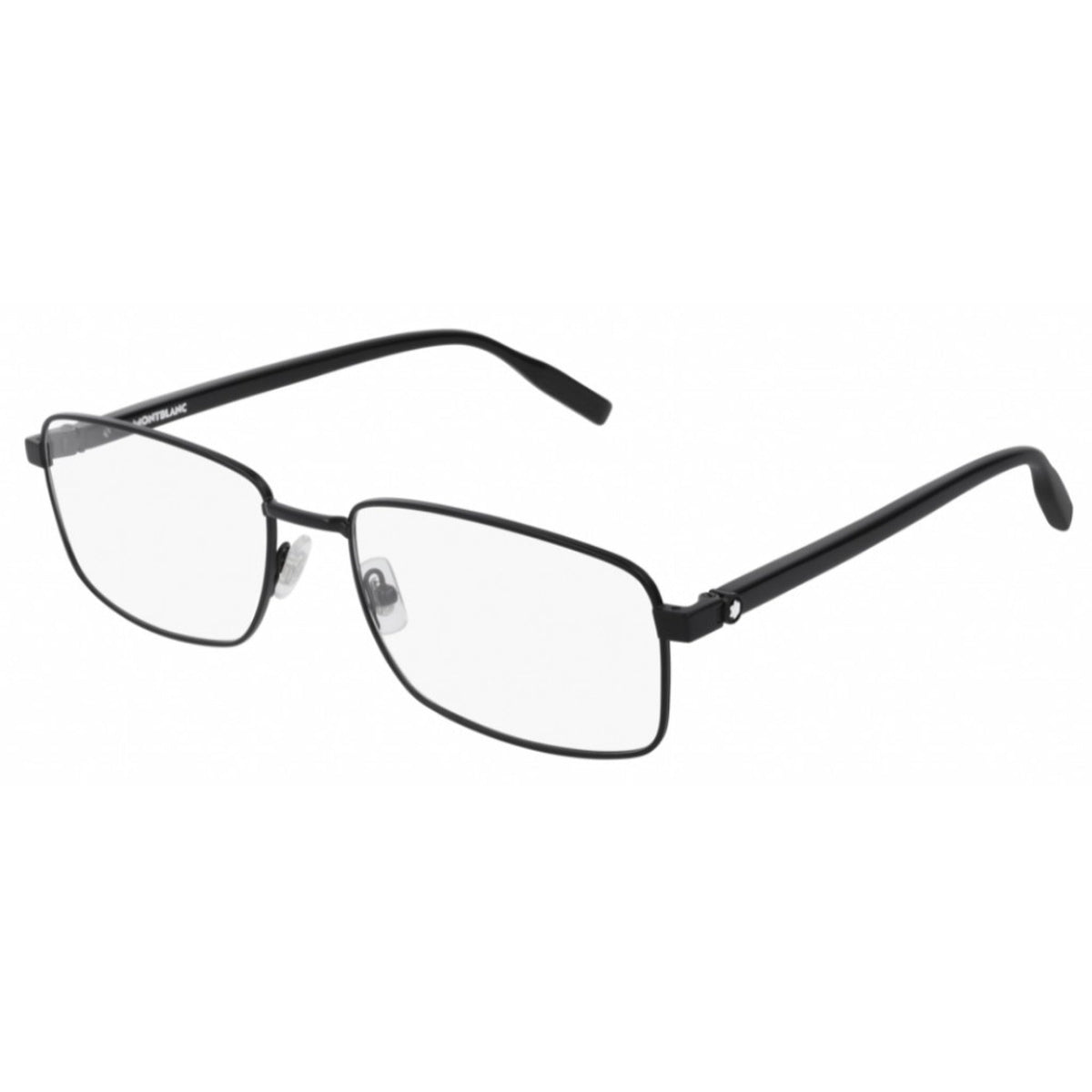 Montblanc Men's Sunglasses Spring Summer Black Transparent Demo Lens Demo Lens Matte MB0016O 004