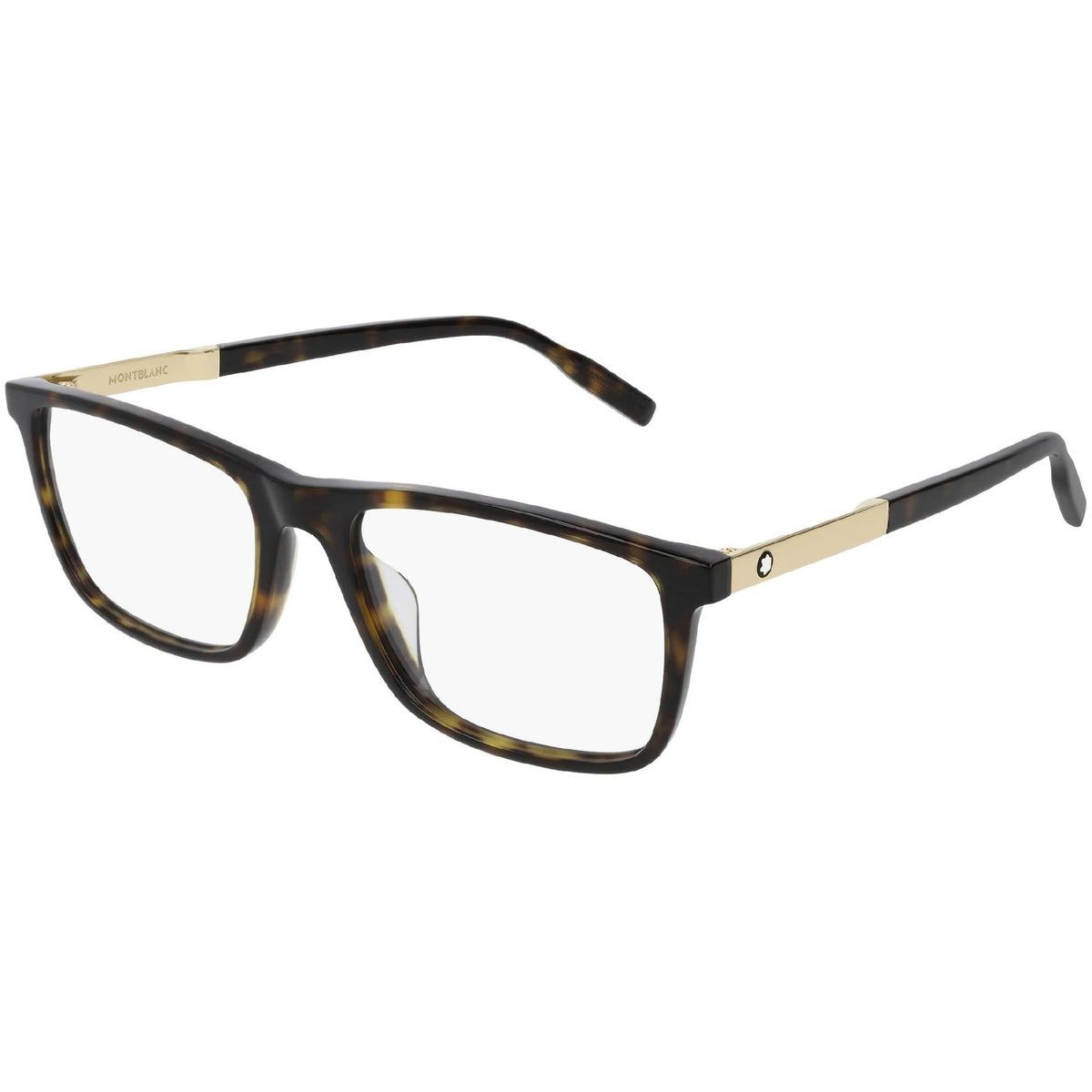 Montblanc Men's Sunglasses Spring Summer Havana Transparent Demo Lens Demo Lens Dark MB0021O 006