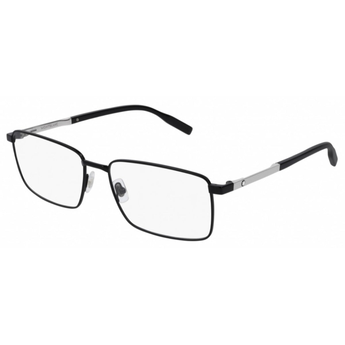 Montblanc Men's Sunglasses Spring Summer Black Transparent Demo Lens Demo Lens Matte MB0022O 004