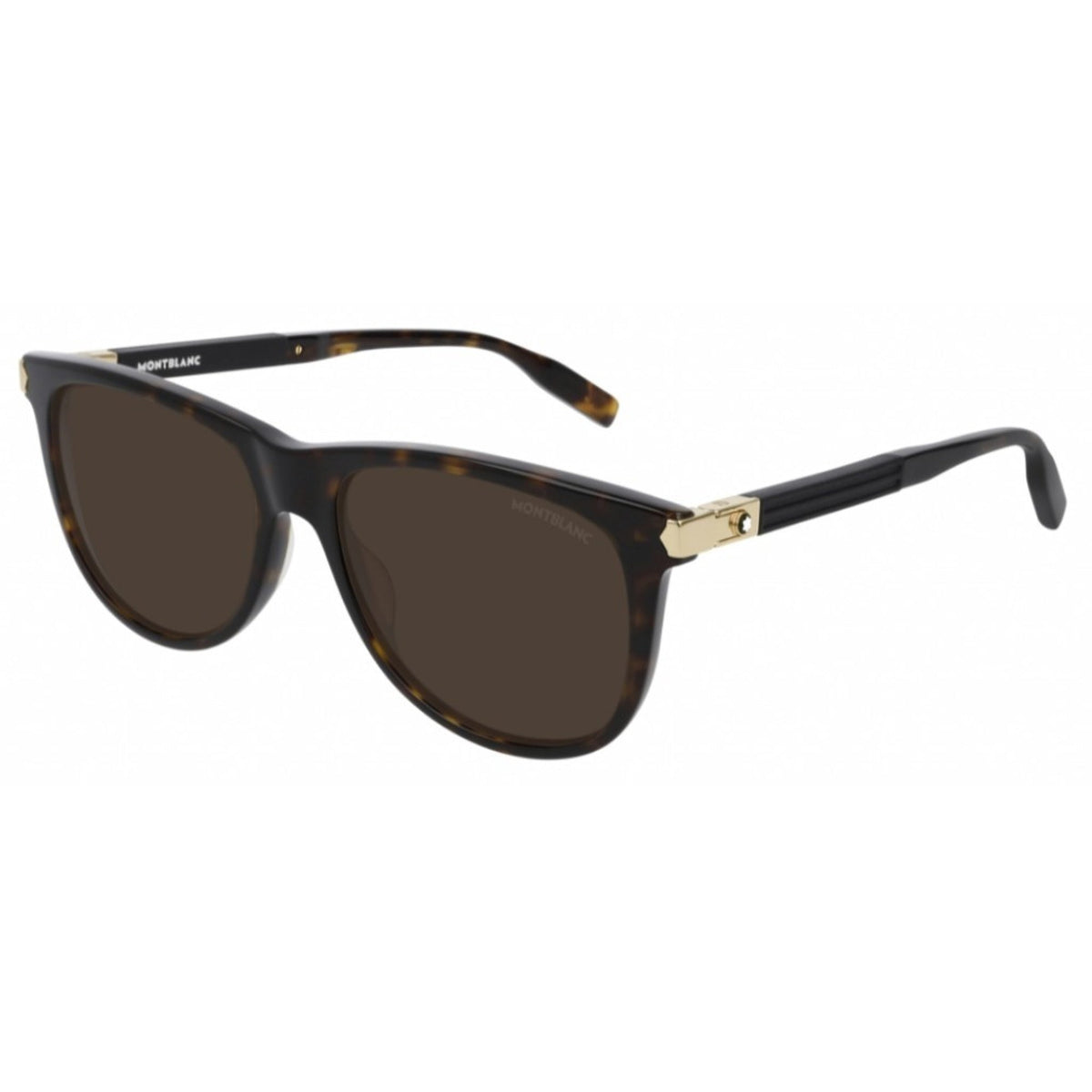 Montblanc Men's Sunglasses Spring Summer Havana Brown Nylon Nylon Dark MB0031S 008