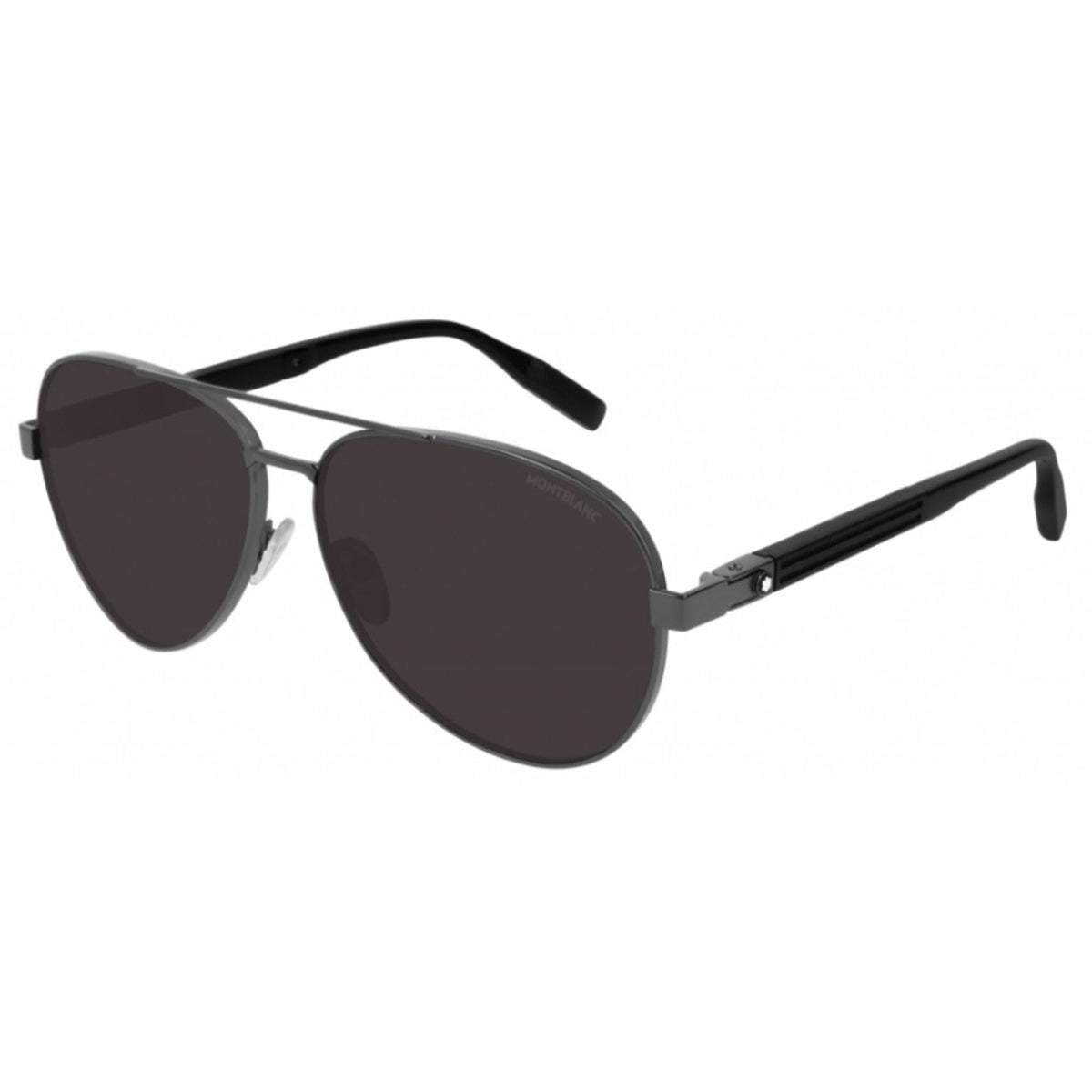 Montblanc Men's Sunglasses Spring Summer Ruthenium Grey Nylon Nylon Dark MB0032S 001