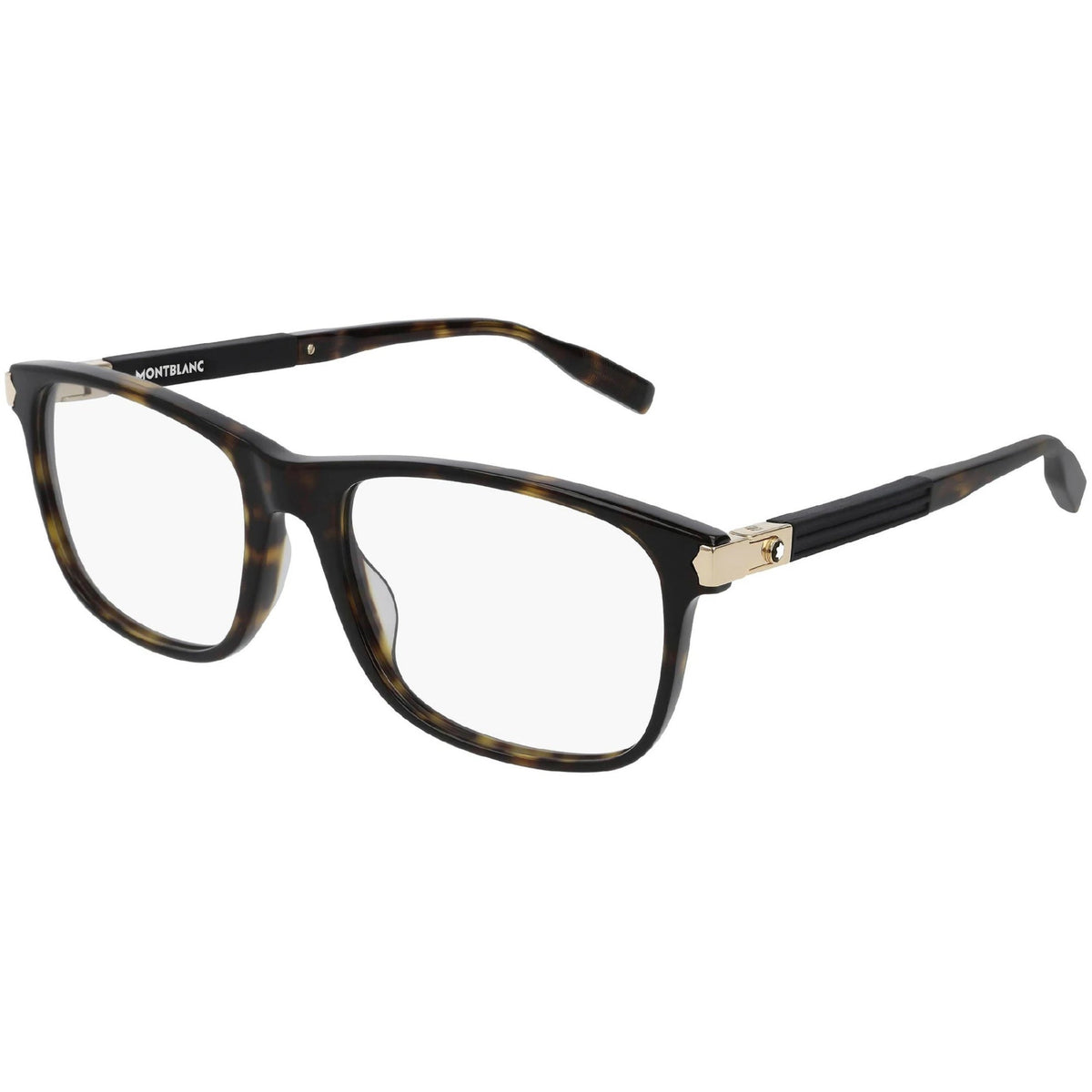 Montblanc Men's Sunglasses Spring Summer Havana Transparent Demo Lens Demo Lens Dark MB0035O 007