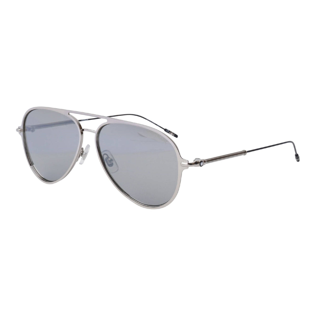 Montblanc Men's Sunglasses Fall Winter Silver Silver Nylon Nylon Shiny MB0059S 003