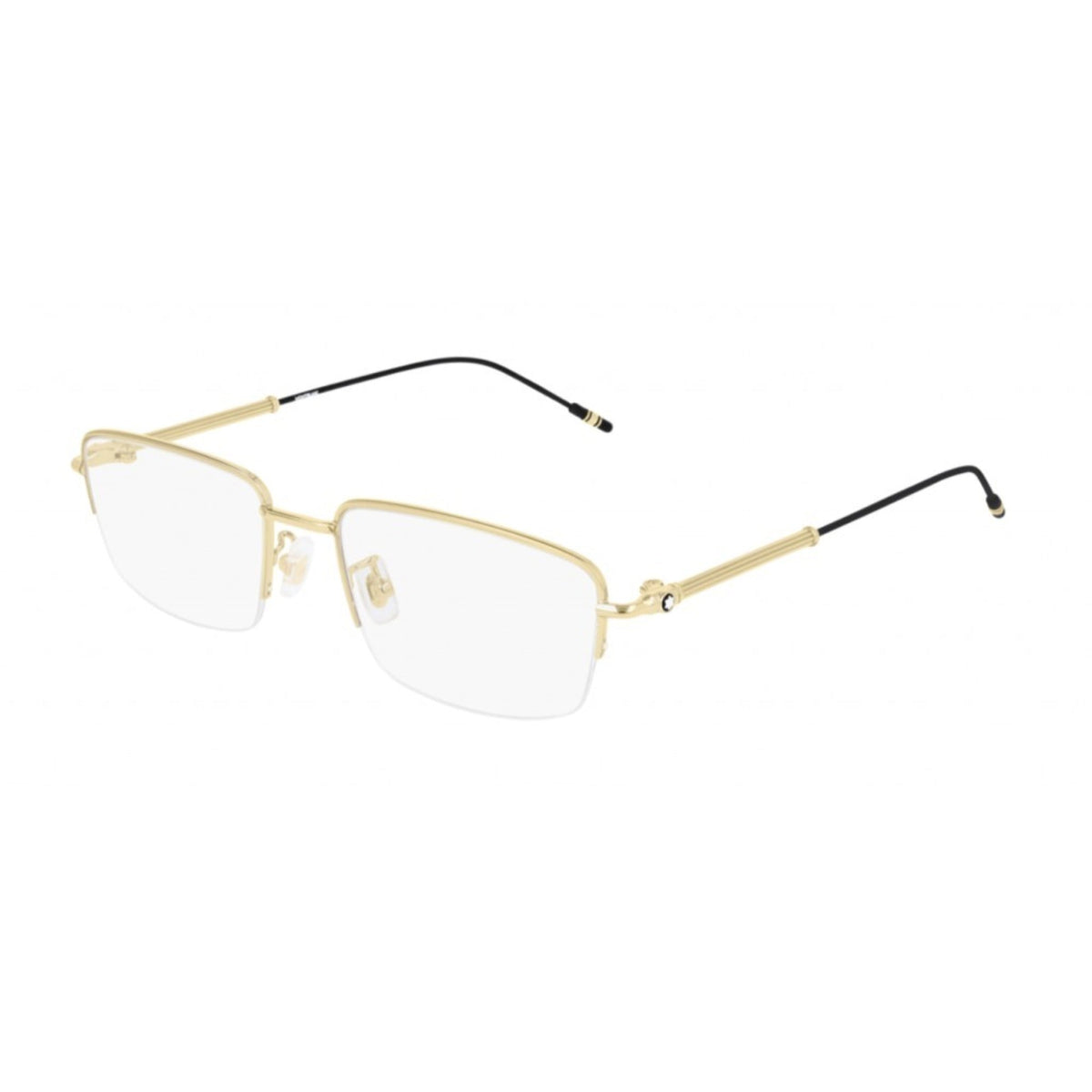 Montblanc Men's Sunglasses Fall Winter Gold Transparent Demo Lens Demo Lens Light MB0061OA 002