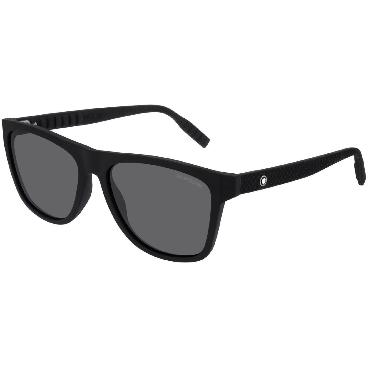 Montblanc Men&#39;s Sunglasses Fall Winter Black Grey CR 39 CR 39 Matte MB0062S 001