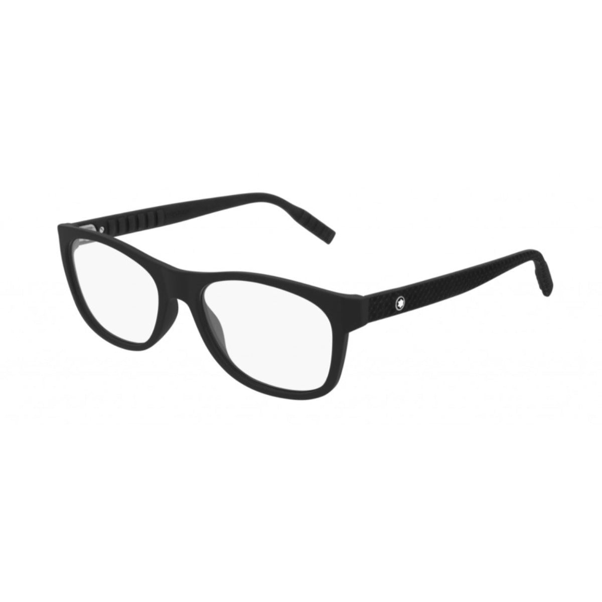 Montblanc Men's Sunglasses Fall Winter BLACK Transparent Demo Lens Demo Lens Matte MB0065O 001