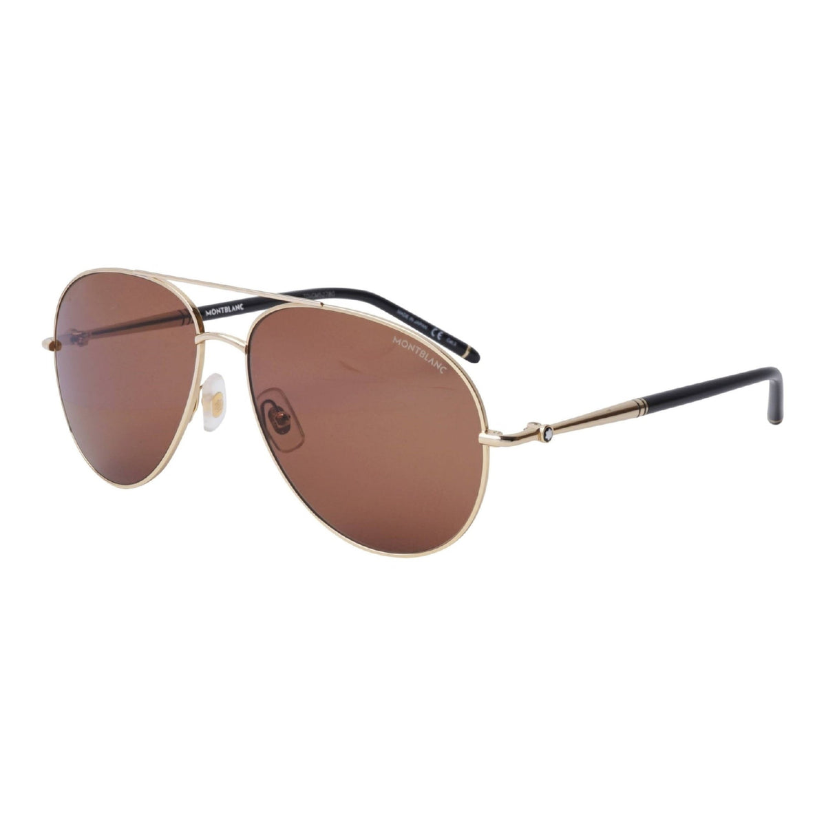 Montblanc Men's Sunglasses Fall Winter Gold Brown CR 39 CR 39 Light MB0068S 001