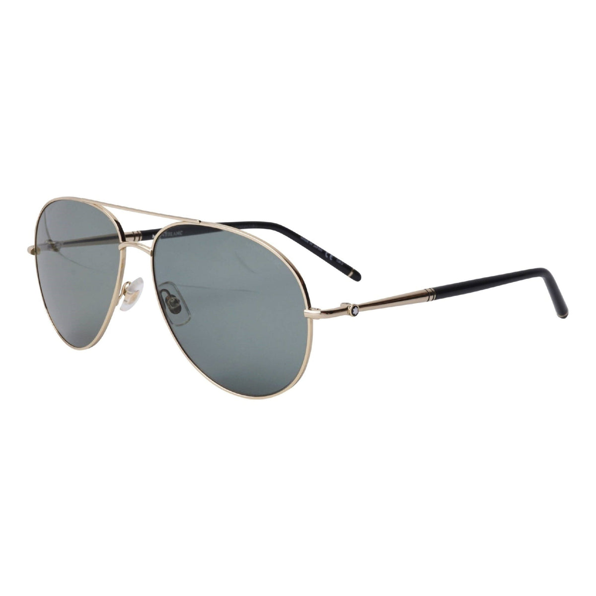 Montblanc Men's Sunglasses Fall Winter Gold Green CR 39 CR 39 Light MB0068S 002