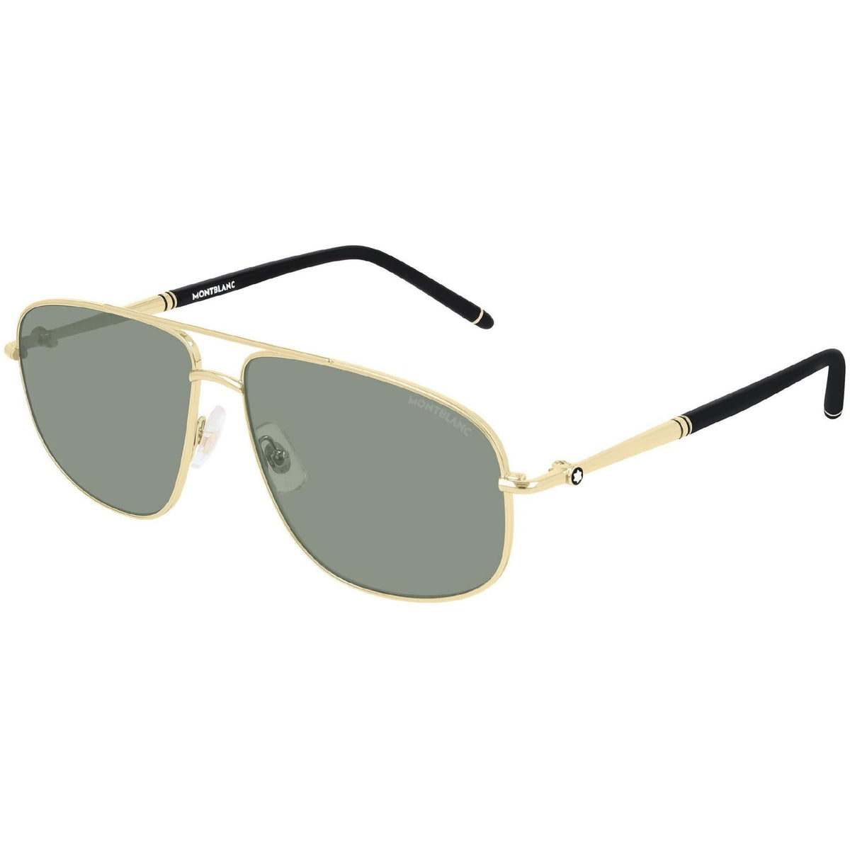 Montblanc Men's Sunglasses Fall Winter Gold Green CR 39 CR 39 Light MB0069S 002